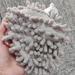 Solid Color Chenille Hand Towel, 1 Count Absorbent Hanging Hand Towel, Quick Dry Soft Microfiber Hand Towel for Kitchen Bathroom, Hangable, Quick Drying Towel