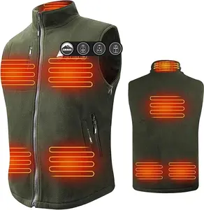 ARRIS Fleece Heated Vest for Men with Battery Pack Included, Size Adjustable 8 Heating Zones for Hunting ARRIS Fleece Heated Vest for Men with Battery Pack Included, Size Adjustable 8 Heating Zones for Hunting
