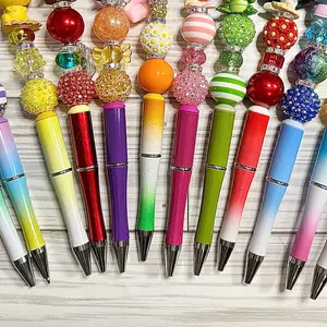 Customized Beaded Focal Pens - 100% Personalized, Ink Refill Included