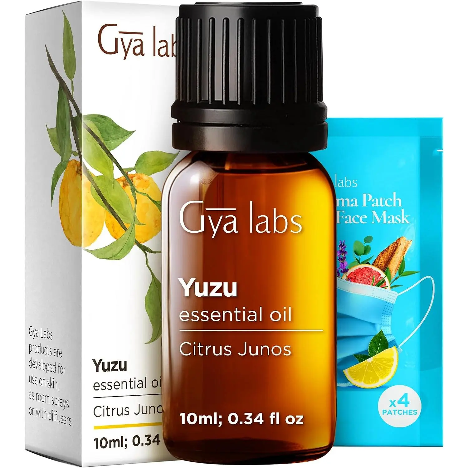 Gya Labs Pure Yuzu Essential Oil - 0.34 Fl Oz - Yuzu Oil for Hair, Skin, Diffuser, Aromatherapy & DIY Candle Making Scent