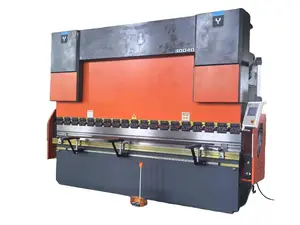 300T/4000mm orange-black bending machine is equipped with the TP10s system