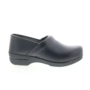 Dansko Pro XP 2.0 3912-000200 Womens Black Leather Clogs Flats Shoes