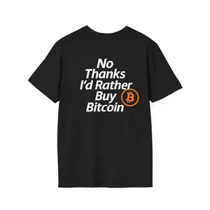 No Thanks I'd Rather Buy Bitcoin T-Shirt | Two-Sided BTC Tee by Satoshi Supply Co.™ | Minimalist Crypto Streetwear | Bitcoin Maximalist Shirt | Unisex Comfort Colors Fit | HODL Apparel | Bitcoin Enthusiast Gift | Tech Lover Crypto Clothing