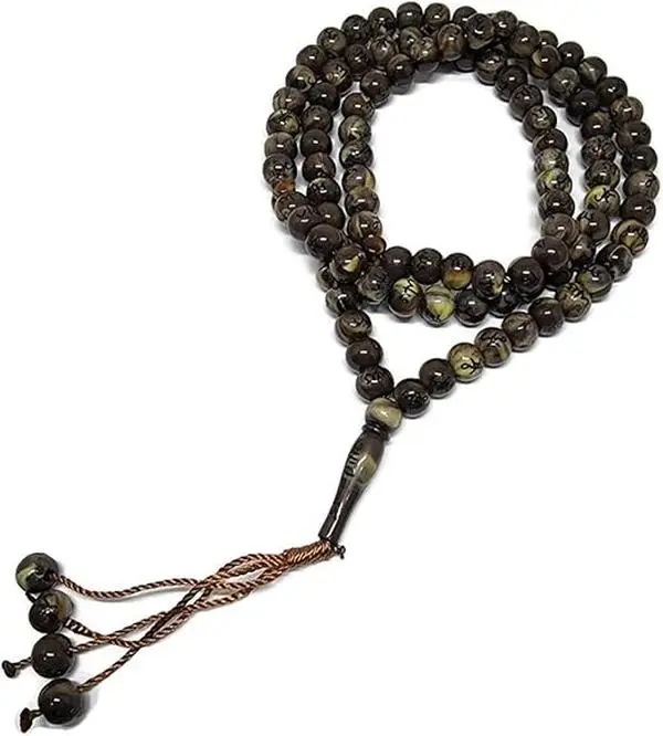 Muslim Tasbih 99 Beads AMN106 Dhikr Beads with Allah Muhammad Names Engraved for Prayer and Meditation