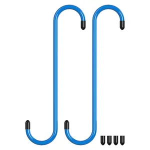 2PCS Durable Steel Brake Caliper Hanger Hooks with Rubber Tips Rust-Proof Automotive Tools for Braking Axle Suspension