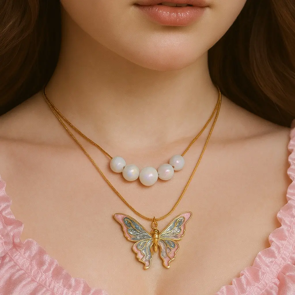 Butterfly Necklace for Fairy Girls | Magical Mariposa Jewelry | Enchanted Gift for Her | Unique Butterfly Pendant