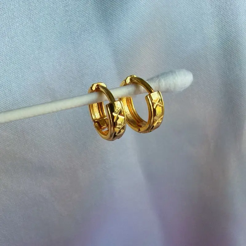 Women's Gold-Tone Metal Coating Huggie Mini Hoop Earrings - Dainty Gold Jewelry Costume Accessory for Elegant Female Fashion, Huggie Hoop Earrings, Dainty Earrings
