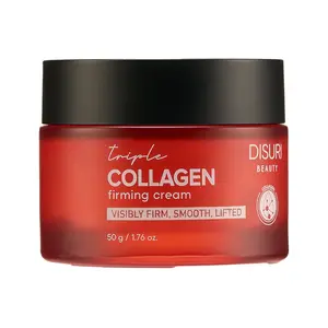 DISURI Triple Collagen Firming Cream – Korean Anti-Aging Face Cream | 3,500ppm Collagen Complex + Adenosine | Firming & Smoothing
