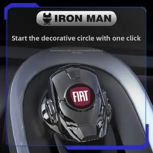 One-button start protective cover start/stop button trim   For Fiat 500 Punto 124 125 500 Bravo Stilo Panda Abarth Tipo Viaggio