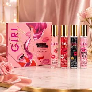 MYSTICAL GIRL Sexy 4Pcs Perfume Gift Set for Women, 4x20ml (0.68 Fl Oz) Long Lasting Eau De Parfum Collection, Travel Size Purse Spray Variety Pack