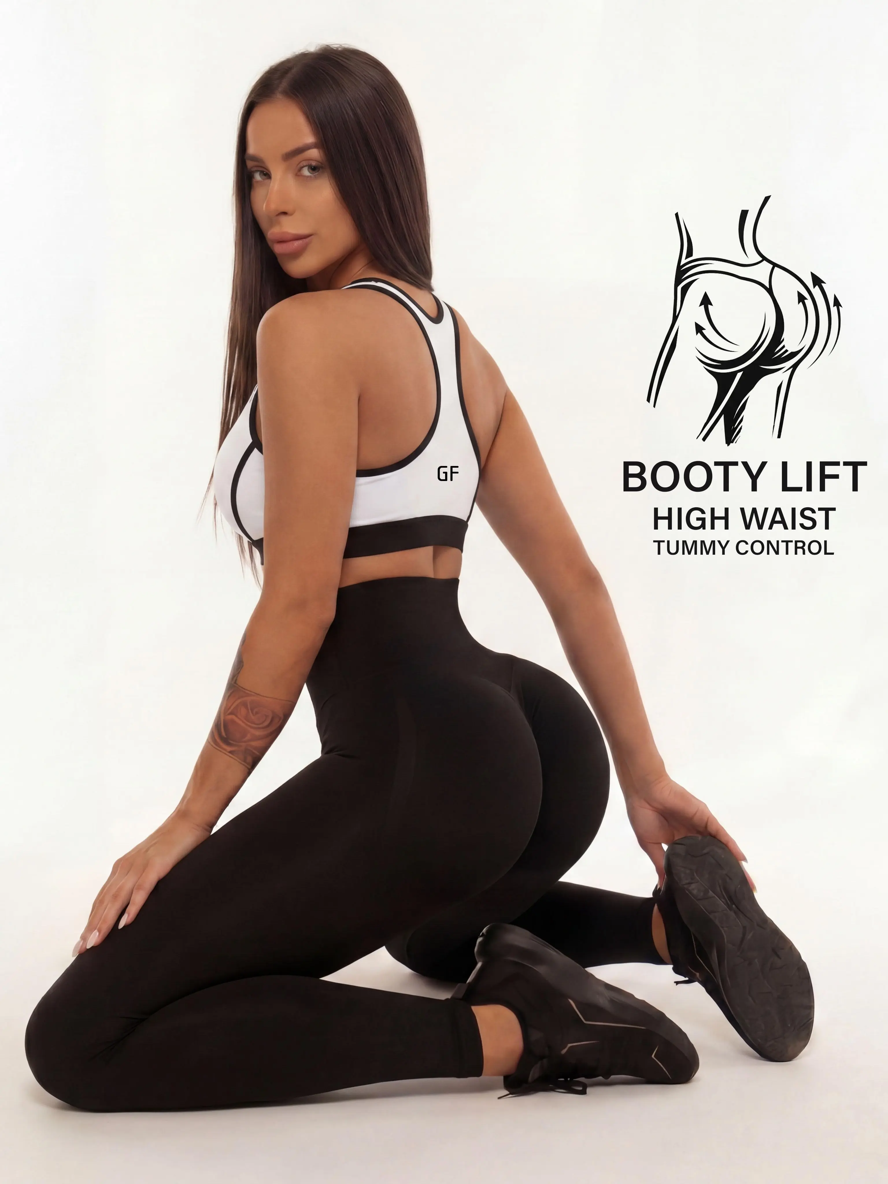 Butt-Lifting Scrunch Leggings GF001 High-Waist, Tummy Control, Seamless Compression