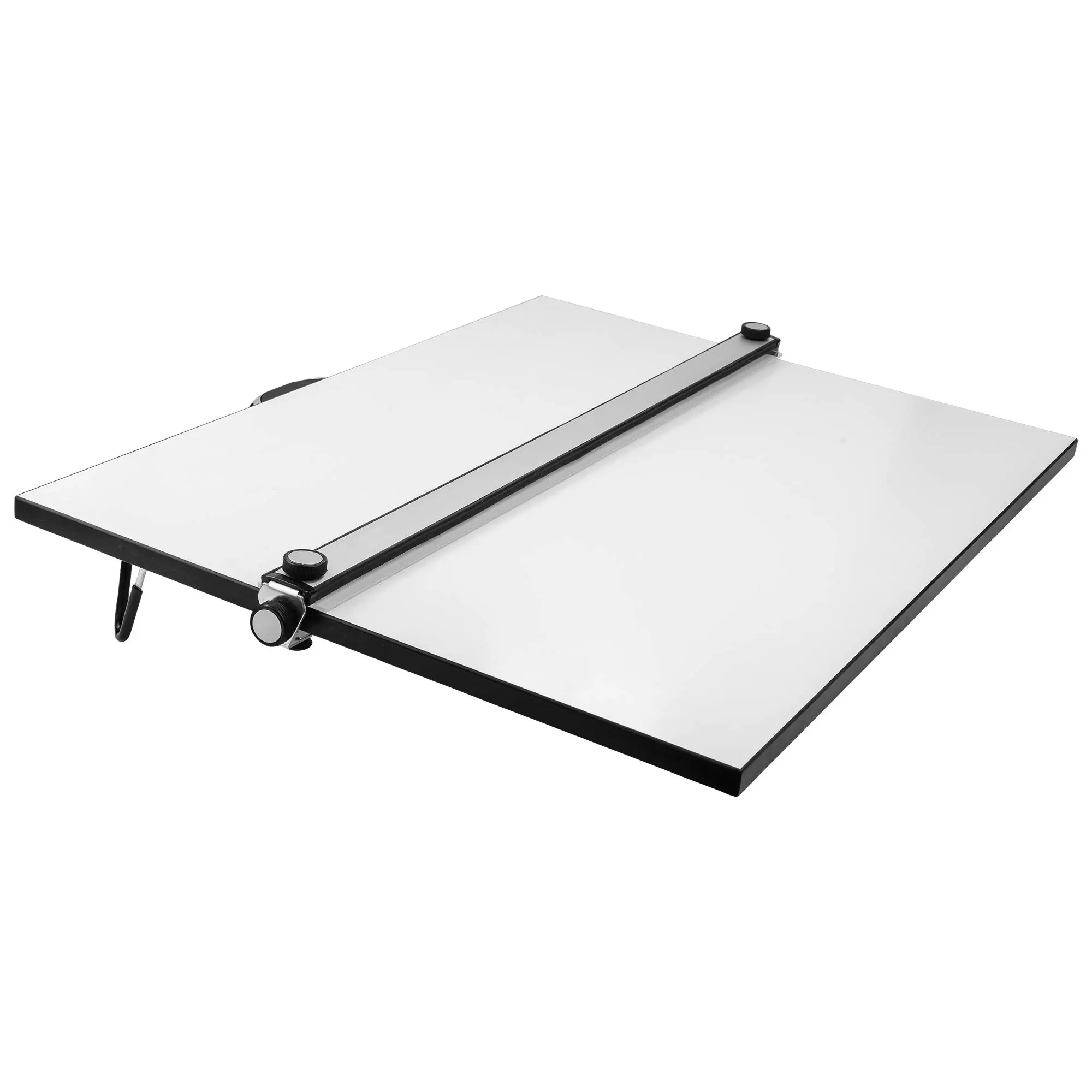 Pacific Arc PXB36 Professional Grade Drawing Board 24" x 36" With Parallel Straightedge Portable Drafting Board Fully Assembled Aluminum Straightedge Smooth Melamine Surface Folding Legs Carry Handle For Drafting Drawing Sketching Storyboarding