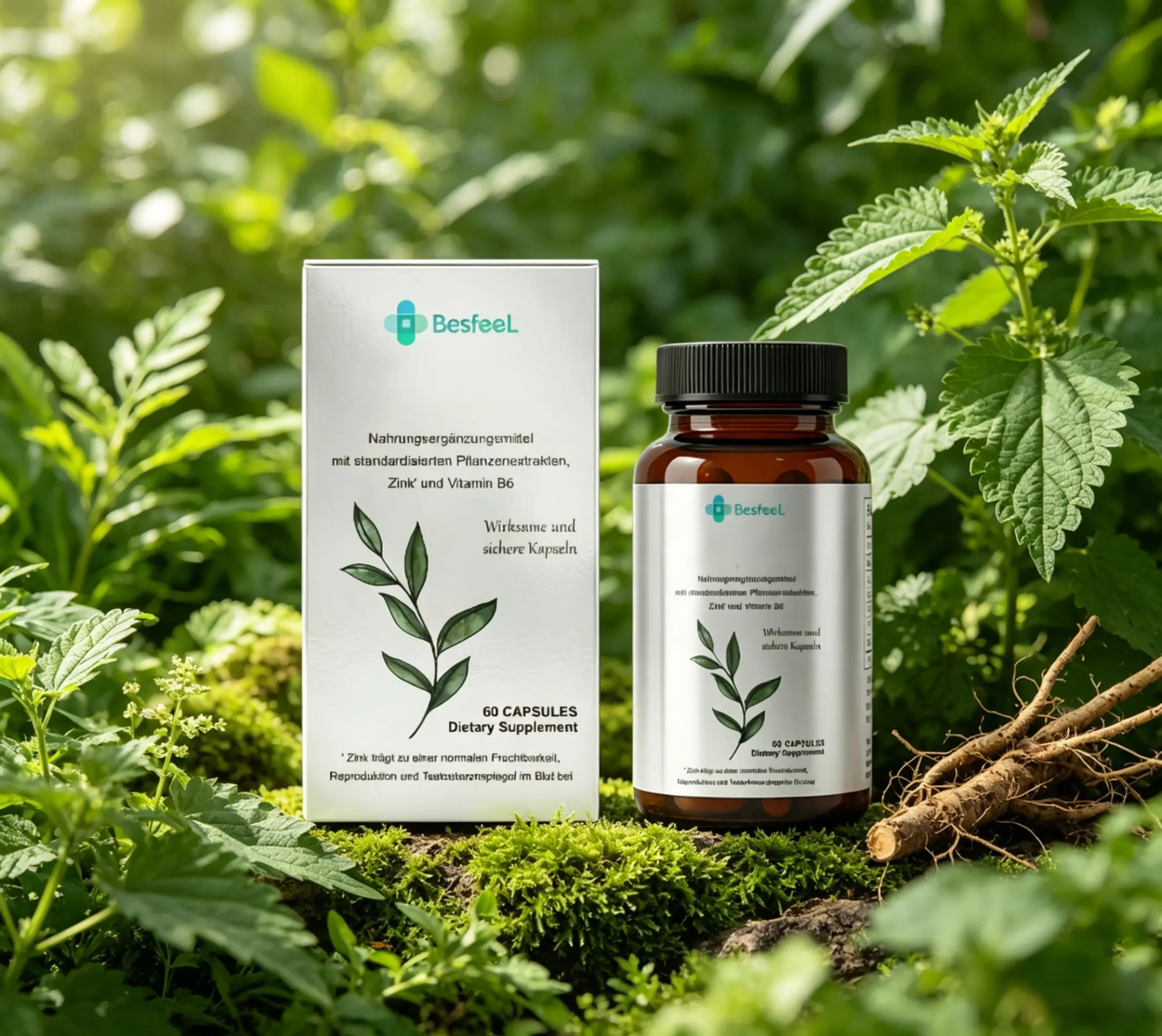 Men's Multi-Functional Sports Capsules (Natural Herbal Extracts) - 60 capsules per bottle. Nutritional Supplement. Suitable for Dietary Use.
