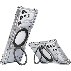 For REDMAGIC 10S pro/10S pro Plus/10 Pro / 10 Pro Plus Metal Case, Premium Aluminum Cool Metal Frameless Design Bumper case Compatible with Magsafe Kickstand Rotatable Magnetic Holder