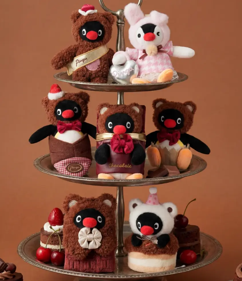Pingu  Tea Time Fragrance Series Plush Pendant Blind Box