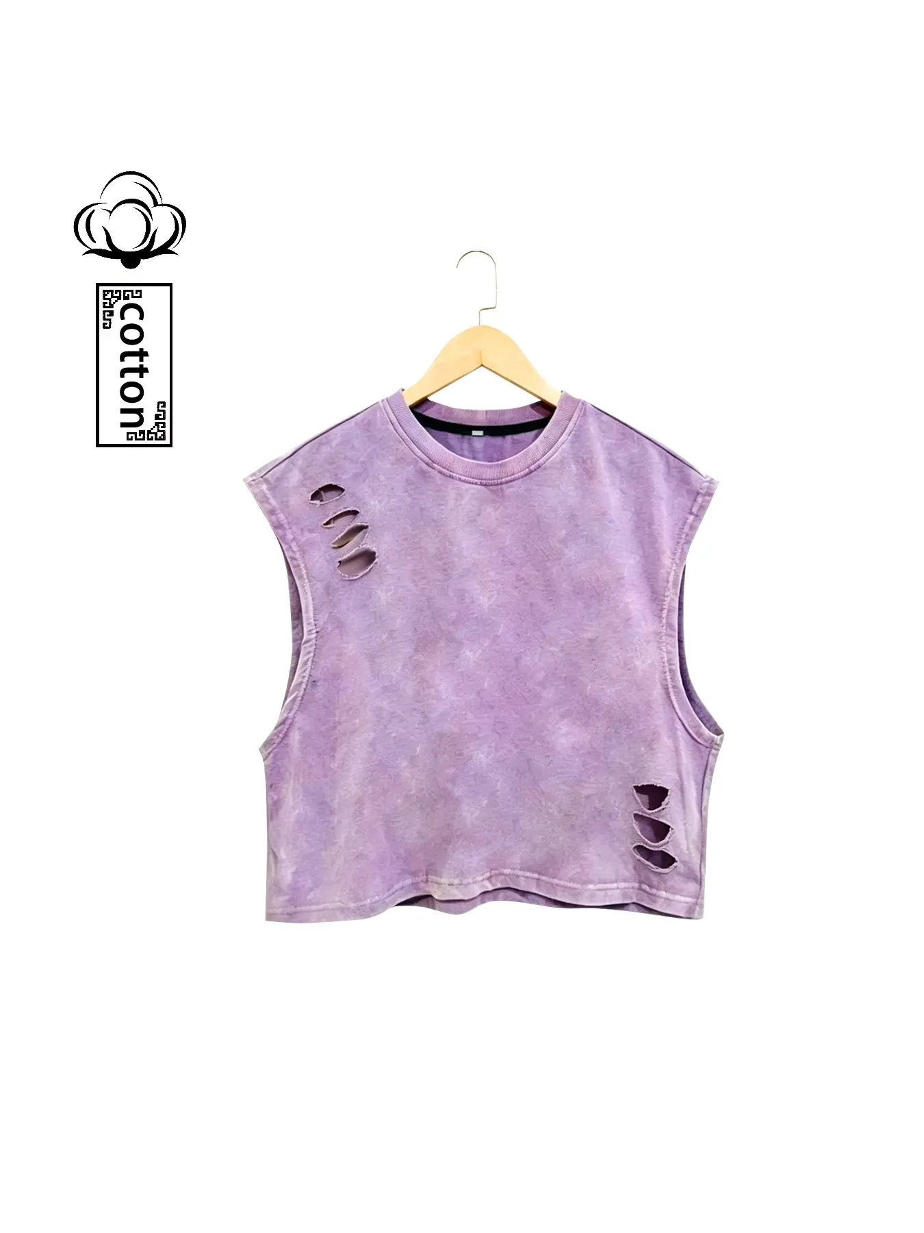 Summer New Fashion Unisex Vest, Loose-Fitting Sleeveless Top, Street Style Short Vest, Cotton Material, H-Type Silhouette, All-Season Wear