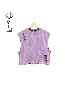 Summer New Unisex Vest, Loose-Fitting Sleeveless Top, Street Style Short Vest, Cotton Material, H-Type Silhouette, All-Season Wear