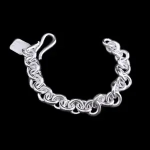 999 Silver | Circle Link Bracelet or Necklace