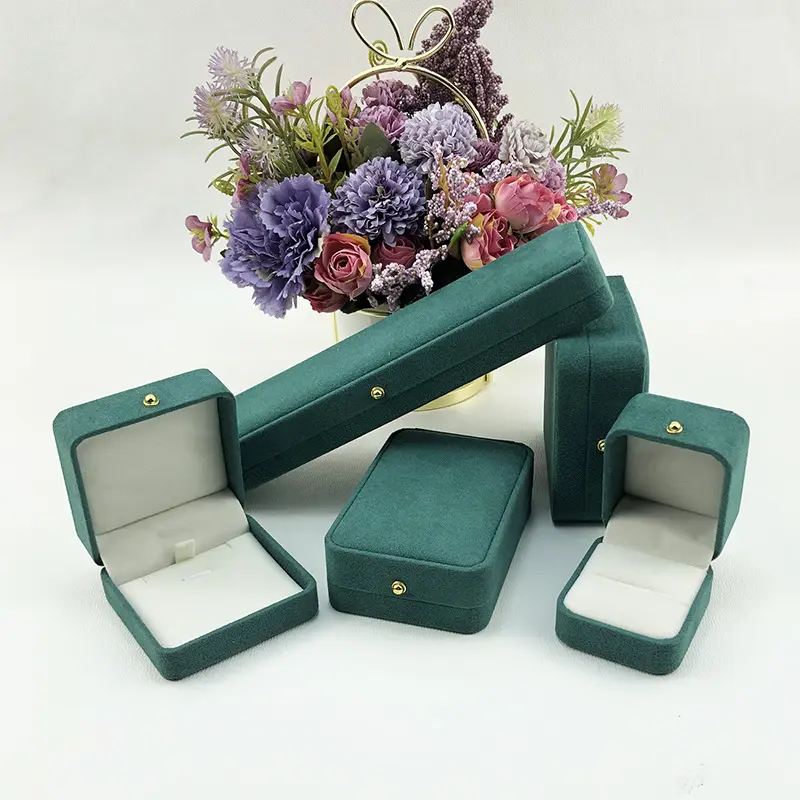 Velvet Jewelry Pendant Box Bracelet Box Gif Box Organiser Pink