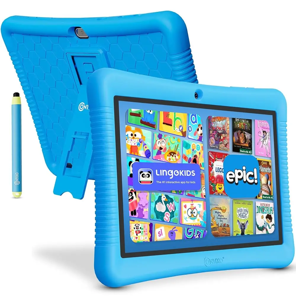 Contixo K102 10" HD Kids Tablet with Parental Controls in Blue