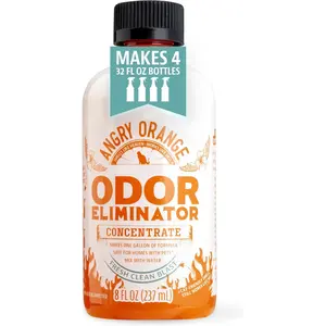Pet Odor Eliminator for Home - 8oz Dog and Cat Pee Smell Remover for Carpet, Grass, Tile and Furniture - Citrus Concentrate, Makes 128oz of Liquid