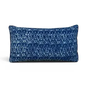 Vintage Indigo Mudcloth Floor Pillow