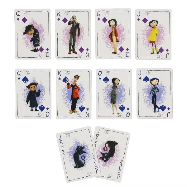 Coraa-line Movie Playing Cards | Creepy Inspired Doll 54 Pocker Cards Deck | Horror Gothic Gift for Fans, Gamers, Card Players