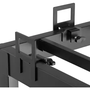 Adjustable Non Slip Mattress Gaskets for Metal Bed Frame, 6 count Mattress Holder in Place Gripper, Anti-Slip Baffle Retainer Bar, Keep Mattress from Sliding, Black