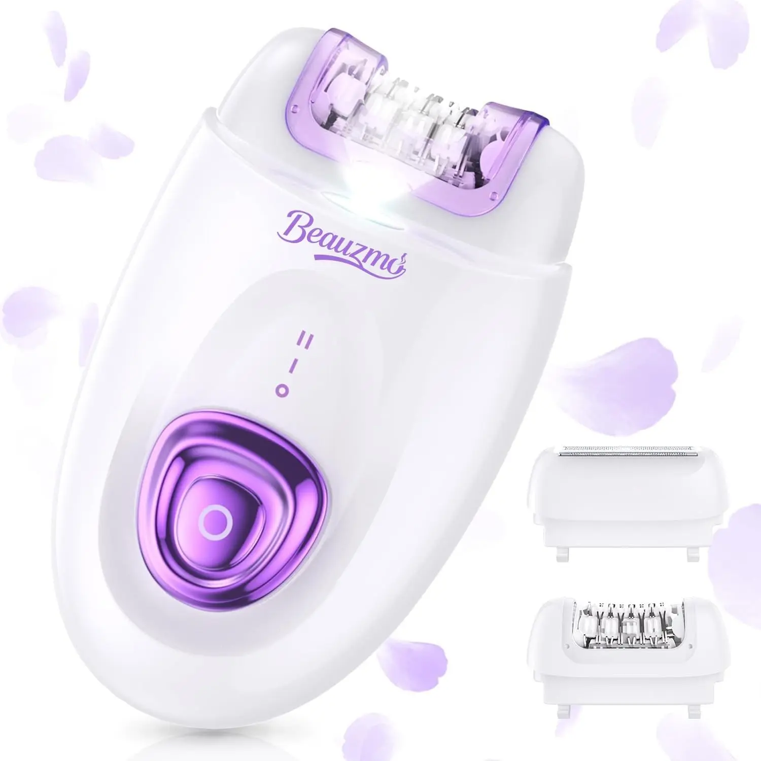 Smooth Glide Epilator for Women, Gentle Rechargeable Facial Hair Removal Device, 2-Speed 36 Tweezers with LED Light, 2-in-1 Design, Ideal for Face, Bikini, Legs & UnderarmsGift.
