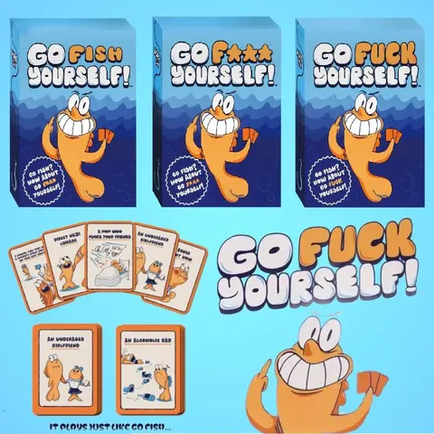 Fun Fish Card Game, Engaging Paper Deck, Perfect for Parties & Gatherings, Unique Gift Idea, Themed Card Game, Batch Number 001, Party Cards Game