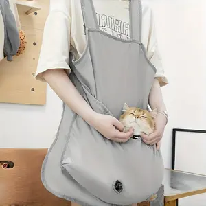 Portable Pet Grooming Apron, Breathable Pet Grooming Apron with 4 Fixing Holes, Pet Grooming Tool for Nail Trimming & Ear Cleaning