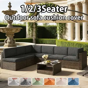 Stretchy Polar Fleece Sofa Cover, Stretchable Sofa Cover, Detachable Washable Cushion Protector, Dustproof Single Seat Outdoor Sofa Slipcover, Durable Fashion Design