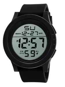 Fashion Large Dial Cold Light Watch, Men's Electronic Watch, Big Screen LED Outdoor Sports Watch, Stylish Wristwatch for Men, Fashionable Digital Watch, Sportive Digital Watch