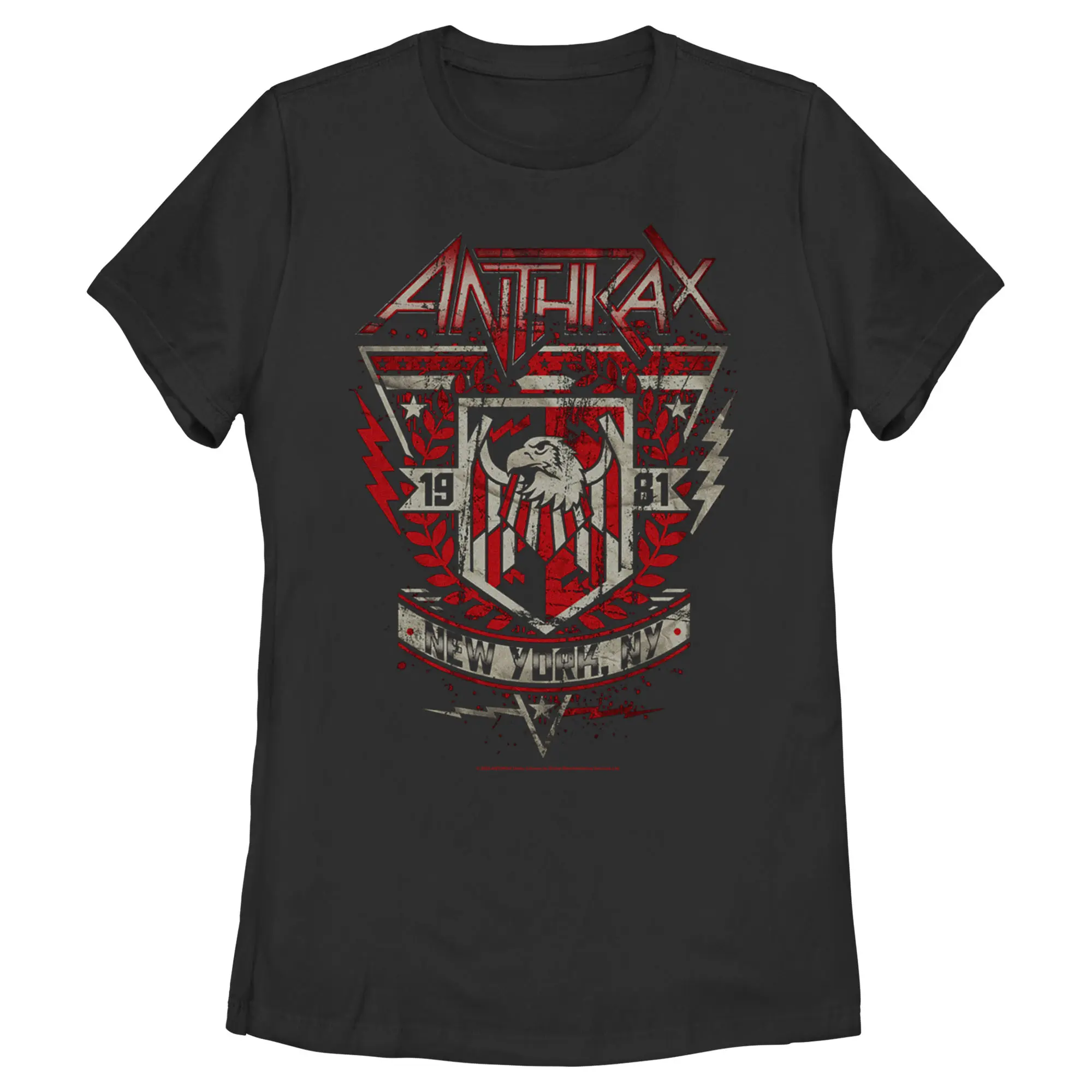 Women's Anthrax Distressed Eagle 1981 T-Shirt
