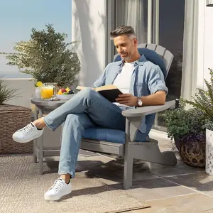 Premium Corduroy Rocking Chair Cushion with Ties, Extra Thick 4" High Back Tufted Seat Pad for Indoor/Outdoor Patio Furniture