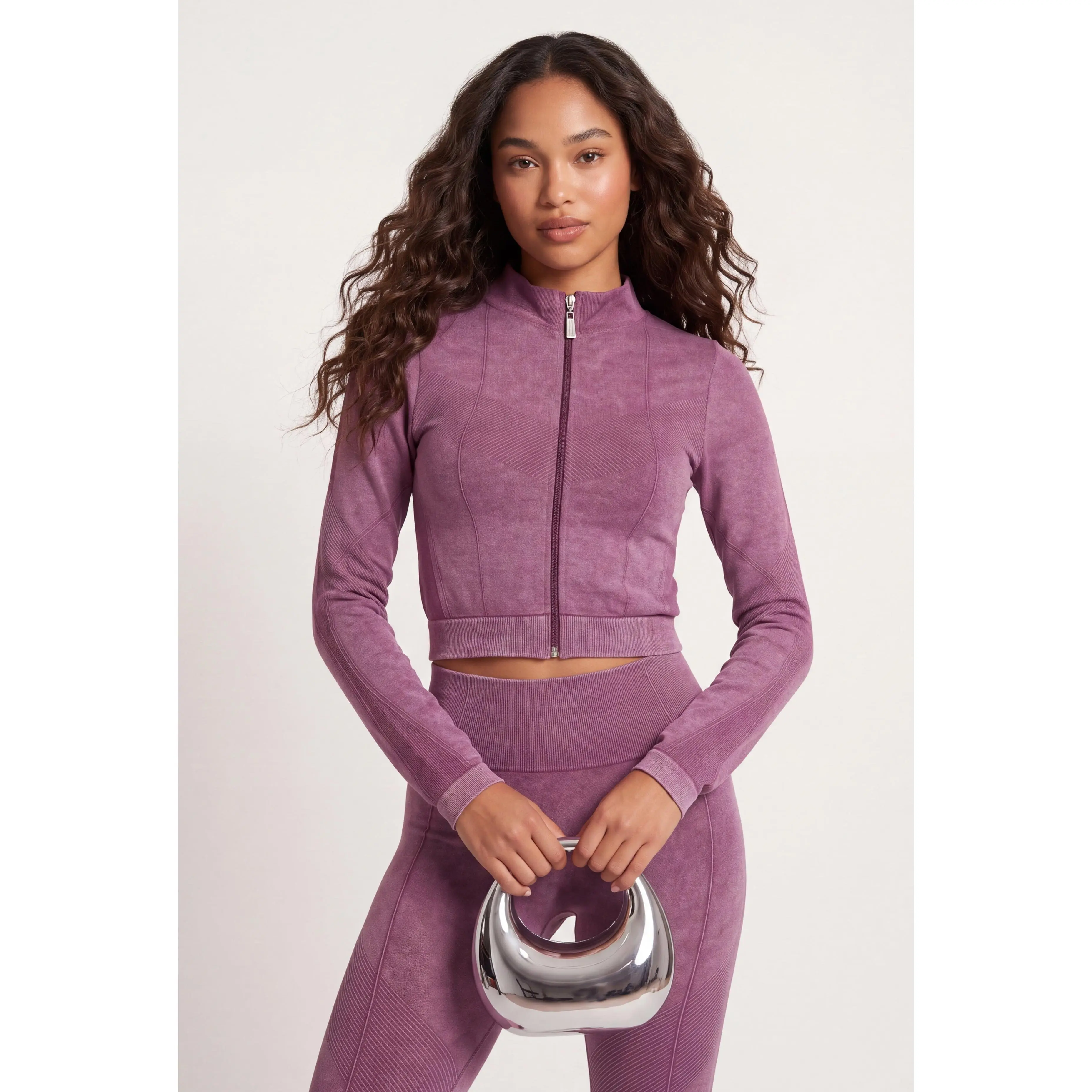 Freya Acid Wash Crop Jacket