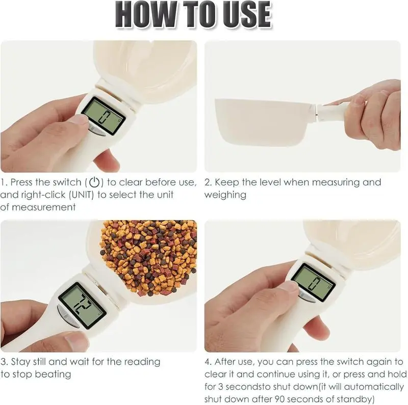 Digital Food Measuring Scoop Scale Electronic Kitchen Measuring Spoon ...