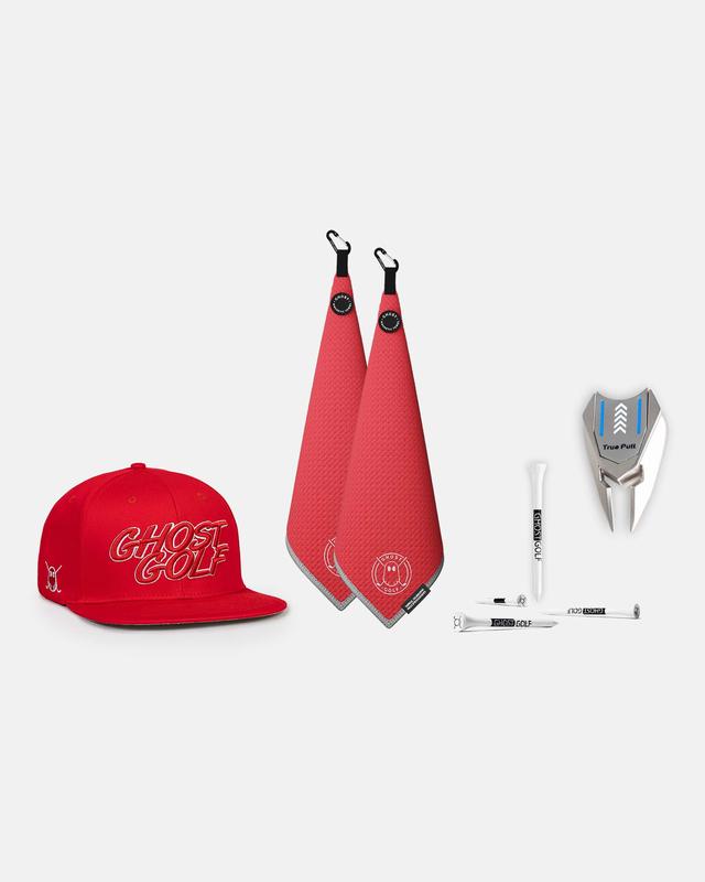 Tour Player Bundle – Ultimate Ghost Golf Set with Magnetic Greenside Towels, High Crown Snapback Hat, Golf Tees, and 5-in-1 Divot Tool