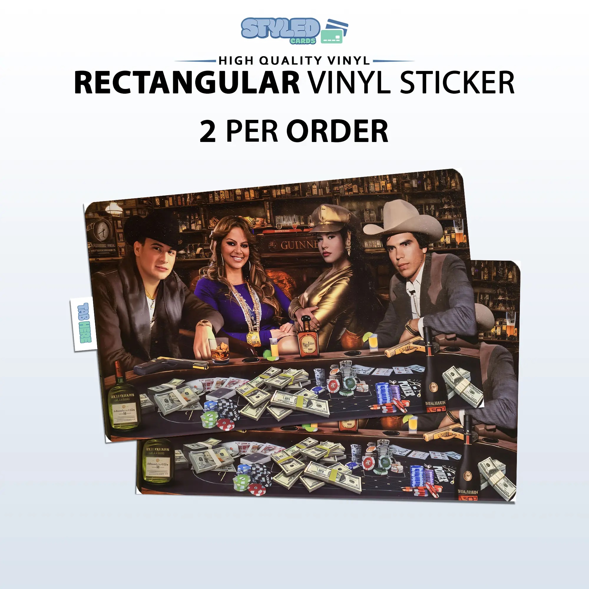 valentin,jenni,selena,chalino rectangle vinyl sticker valentin,jenni,selena,chalino rectangle vinyl sticker