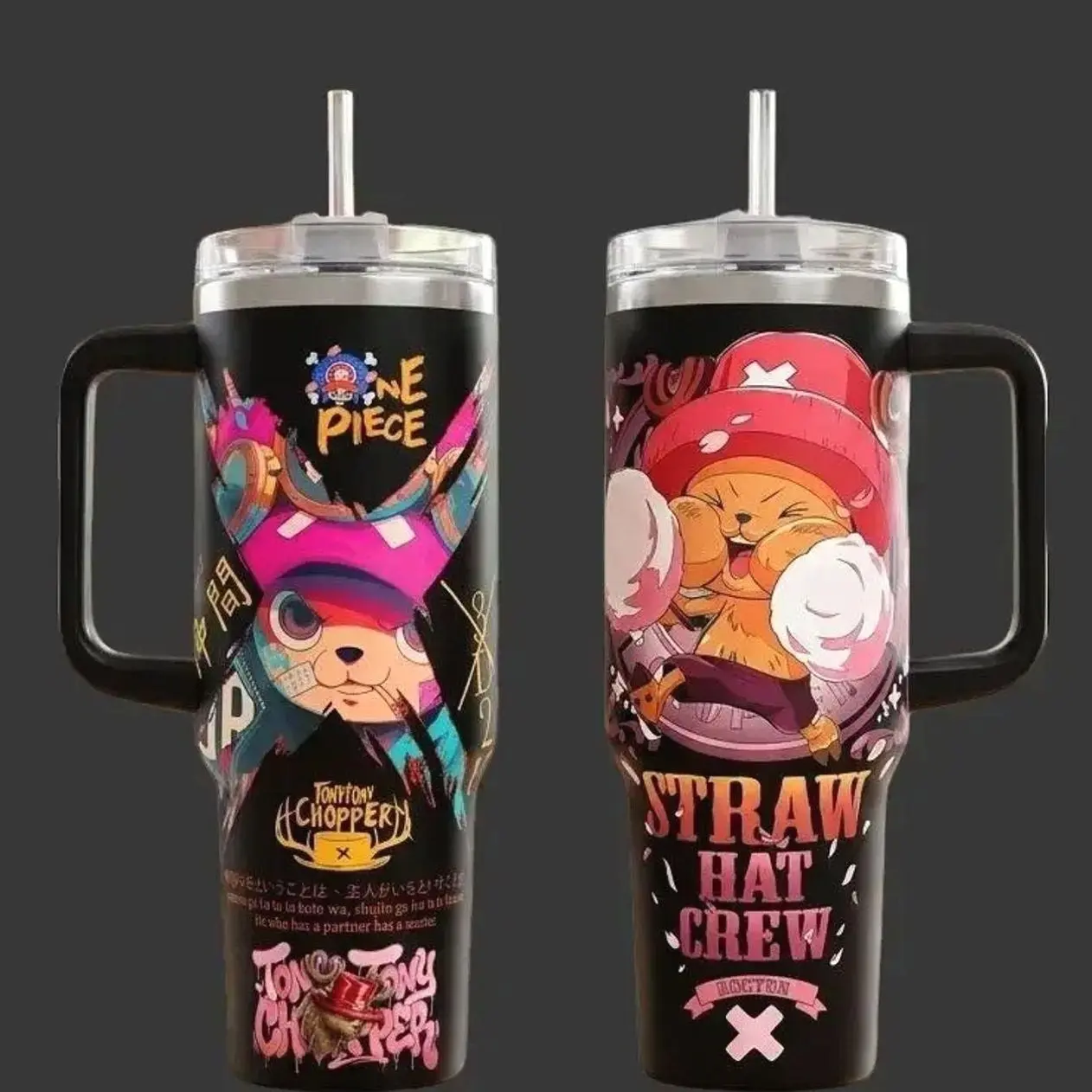 Limited Edition Tony Chopper Tumbler, Anime Straw Hat Crew Cup 40 oz Tumbler With Handle, Tumbler 20oz No Handle, Gifts For Chopper Fans