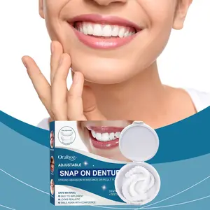 Oralhoe Adjustable Snap-On Dentures Naturally Fit Teeth to Enhance Smile and Enhance Appearance Whitening Oral Care