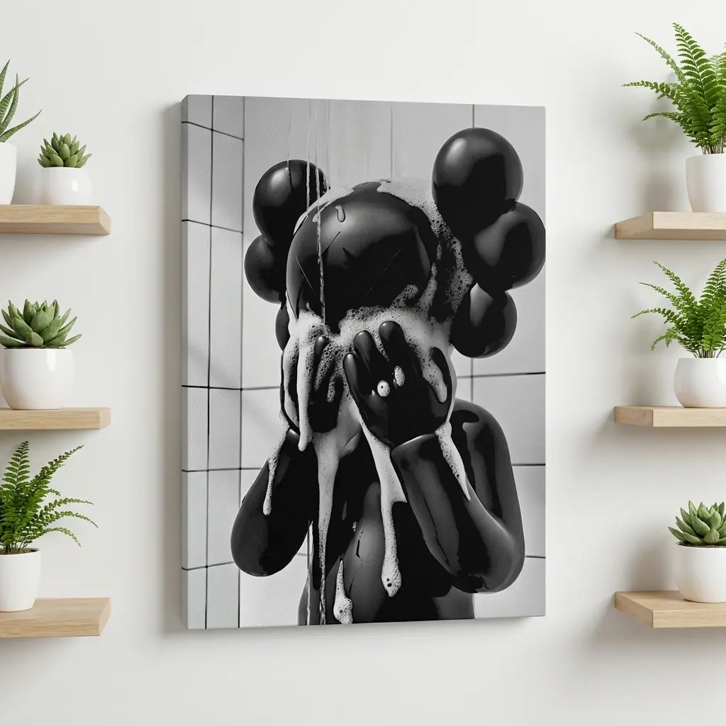 Hypebeast Street  Wall  Decor, Modern Graffiti Posters and Prints, Urban Canvas Artwork for Bathroom Shower Home Decor, Trendy Gift yard art humor Kids' Electronic Piggy Bank with Lock room