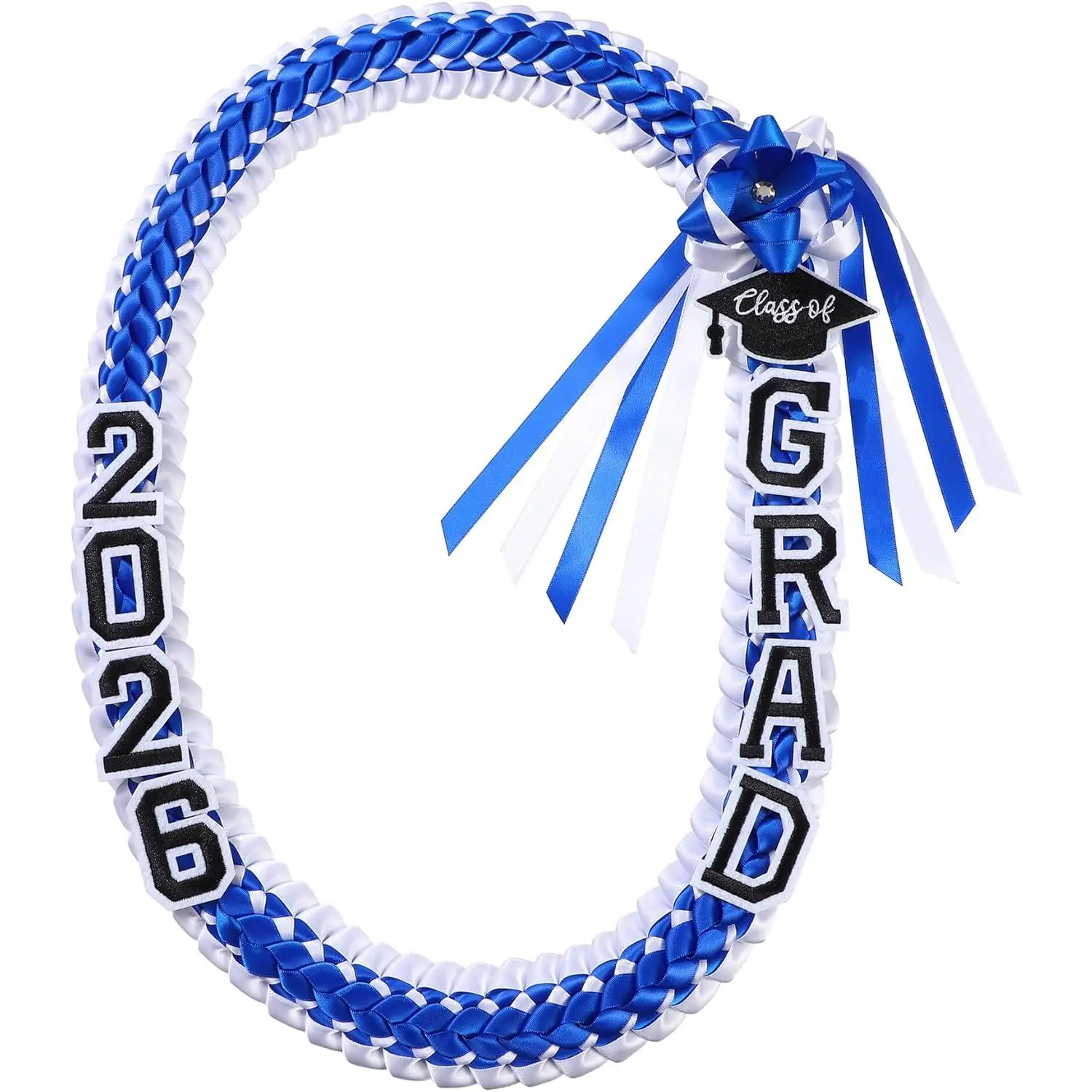 Graduation Leis 2026 Ribbon Leis for Graduation, Class of 2026 Graduation Necklace for High School College Graduation DIY Decors Party Supplies
