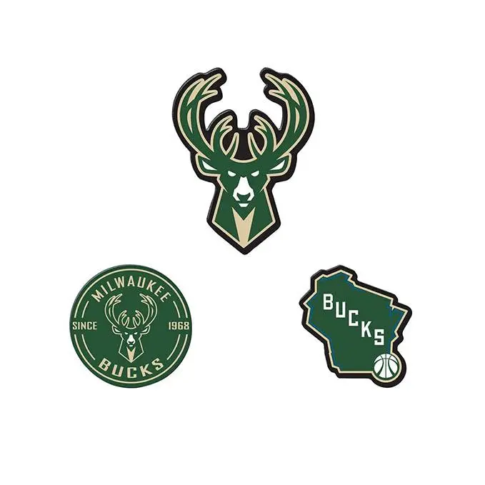 Wincraft Acrylic Milwaukee Bucks 3-Pack Magnet Set