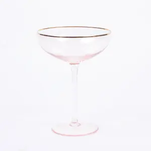 Light Pink Coupe Glass