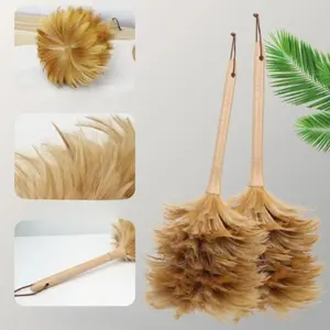 Pure Handcrafted Feather Duster, Old-fashioned Household Duster Cleaning Duster