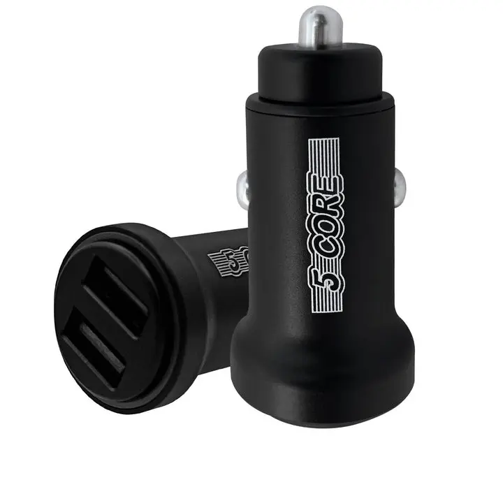 5 Core USB Car Charger Cigarette Lighter Adapter Dual USB Port Fast Charging