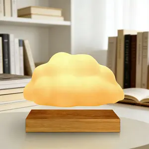 Magnetic Floating Cloud LED Night Light, Auto Rotating Table Lamp with 3 Modes for Room Decor,Gifts for Kids & Friends | Birthday & Children's Day Presents