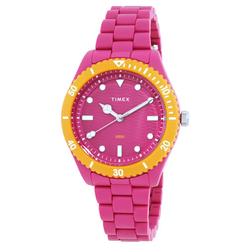 Timex Legacy Ocean Diver Pink Case Pink Dial Ladies Watch TW2Y04600