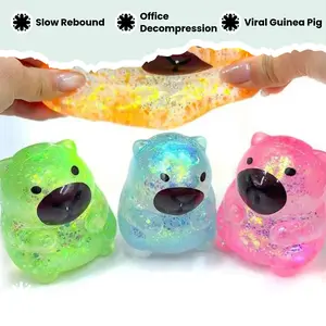 Bling Capybara Squishy Toy | Ultra-Stretchy Glitter Stress Relief Fidget for Anxiety & ADHD
